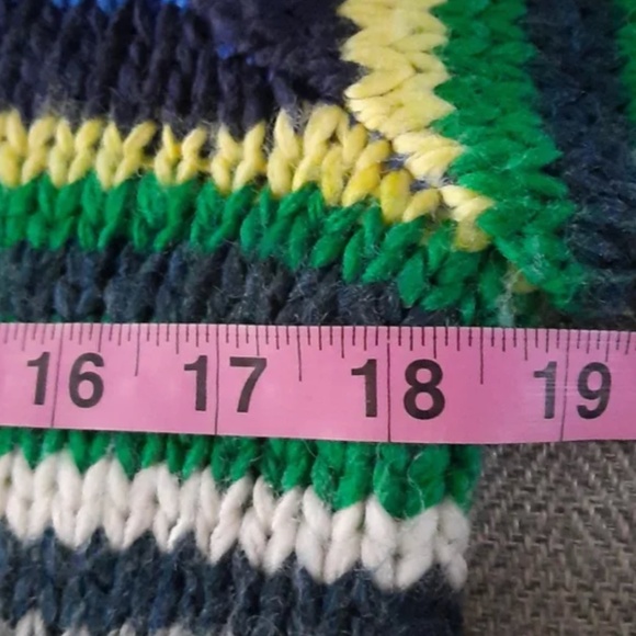 American Eagle Striped Wool Crew Neck Sweater - Small - Picture 2 of 8